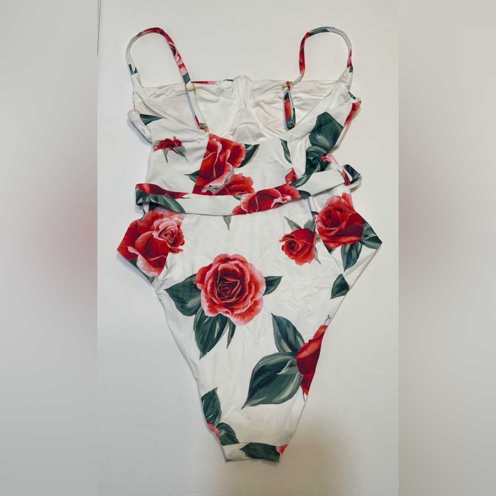 Onia Danielle Rose One Piece Belted Swimsuit Sz M ๐๐น - Picture 7 of 10